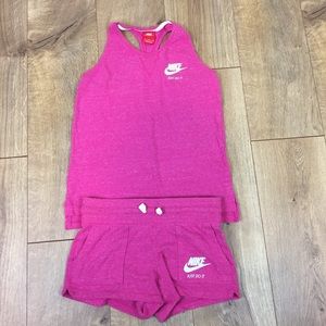 Nike Kids Pink And White Outfit Set